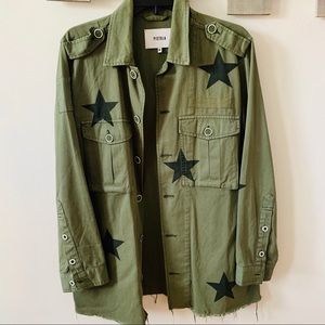oversized star jean jacket